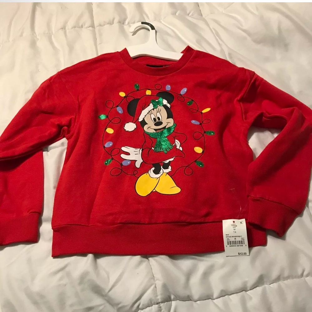Sweater for girlss size 7/8 red great for Christmas
